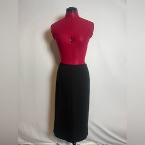 Suit Studio Classic Pencil Skirt Women's Size 18 Solid Black Career